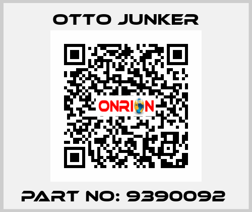 PART NO: 9390092  Otto Junker