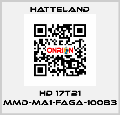 HD 17T21 MMD-MA1-FAGA-10083 HATTELAND