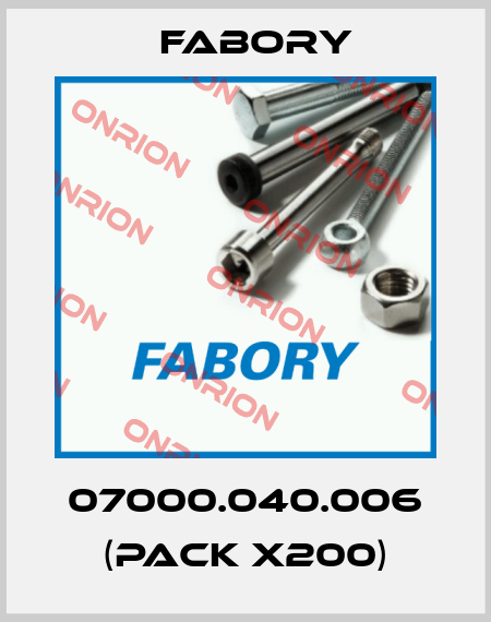 07000.040.006 (pack x200) Fabory