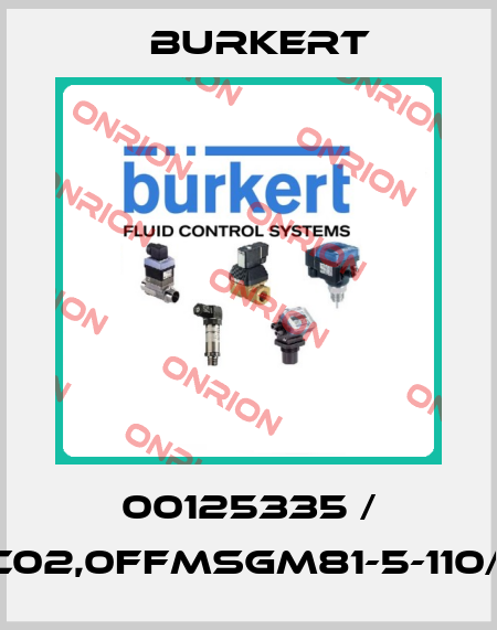 00125335 / 6014-C02,0FFMSGM81-5-110/50-08 Burkert