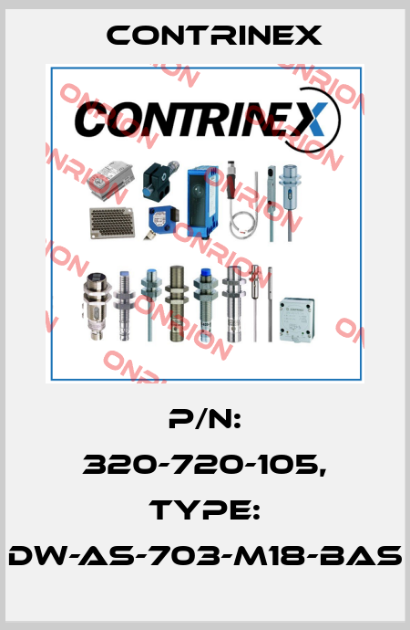 P/N: 320-720-105, Type: DW-AS-703-M18-BAS Contrinex