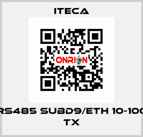 RS485 SUBD9/ETH 10-100 TX iteca