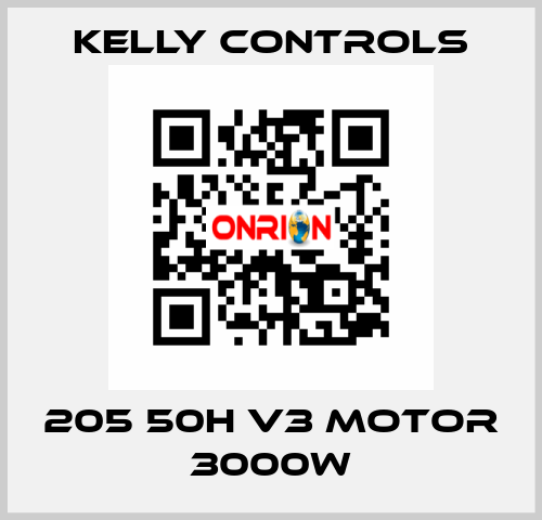 205 50H V3 Motor 3000W Kelly Controls