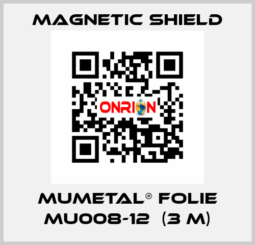 MuMETAL® Folie MU008-12  (3 m) Magnetic Shield