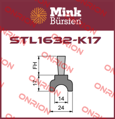 STL1632-K17 Mink Bürsten