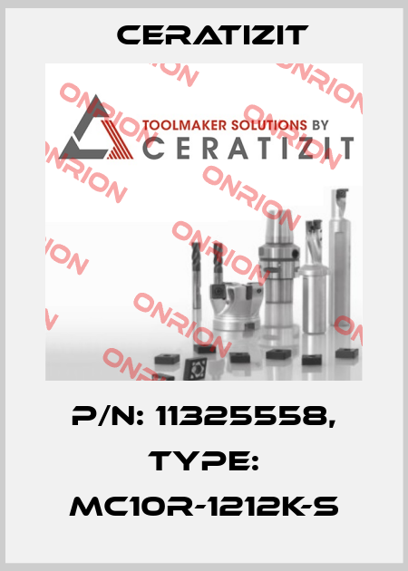 P/N: 11325558, Type: MC10R-1212K-S Ceratizit