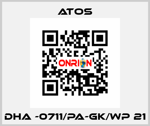 DHA -0711/PA-GK/WP 21 Atos