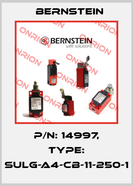 P/N: 14997, Type: SULG-A4-CB-11-250-1 Bernstein