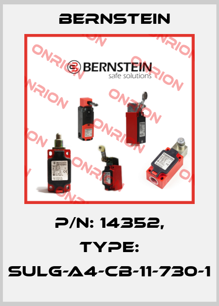 P/N: 14352, Type: SULG-A4-CB-11-730-1 Bernstein