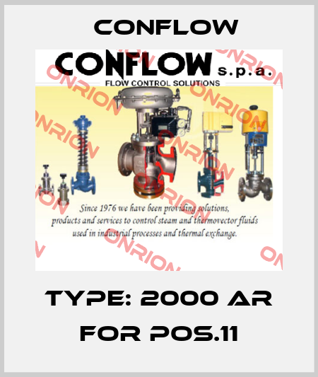 Type: 2000 AR for pos.11 CONFLOW