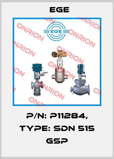 p/n: P11284, Type: SDN 515 GSP Ege