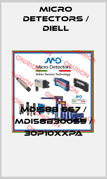 MDI58B 567 / MDI58B300S5 / 30P10XXPA
 Micro Detectors / Diell