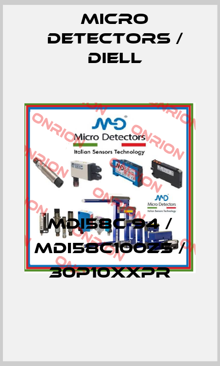 MDI58C 94 / MDI58C100Z5 / 30P10XXPR
 Micro Detectors / Diell