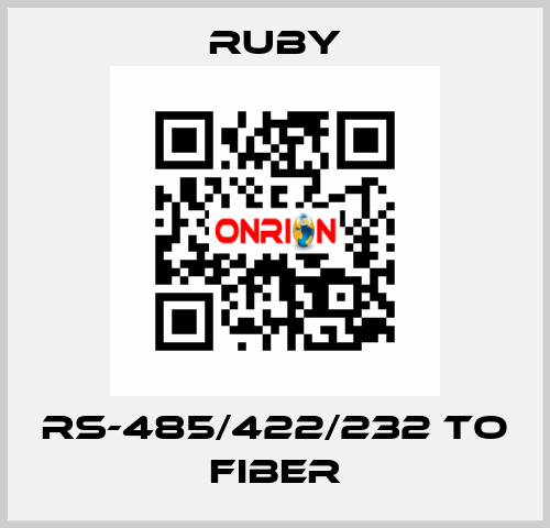 RS-485/422/232 to Fiber RUBY