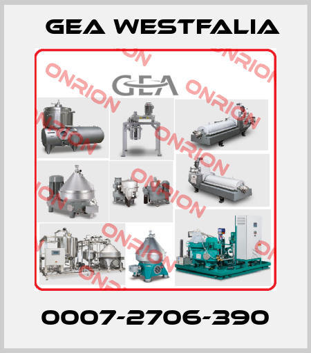 0007-2706-390 Gea Westfalia