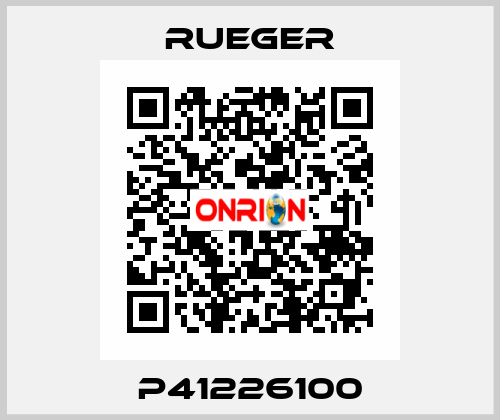 P41226100 Rueger