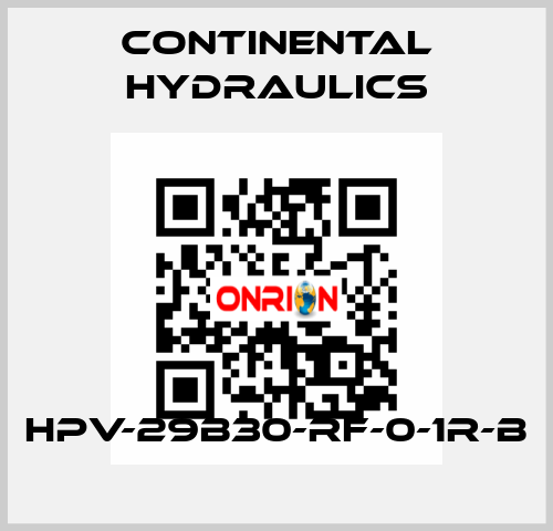 HPV-29B30-RF-0-1R-B Continental Hydraulics