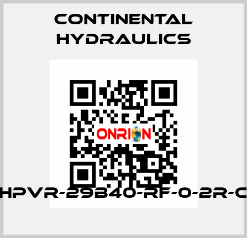 HPVR-29B40-RF-0-2R-C Continental Hydraulics