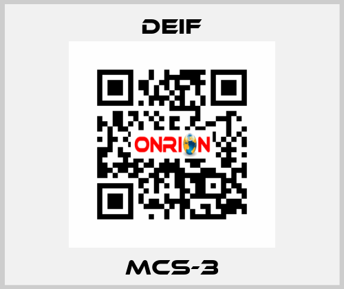 MCS-3 Deif