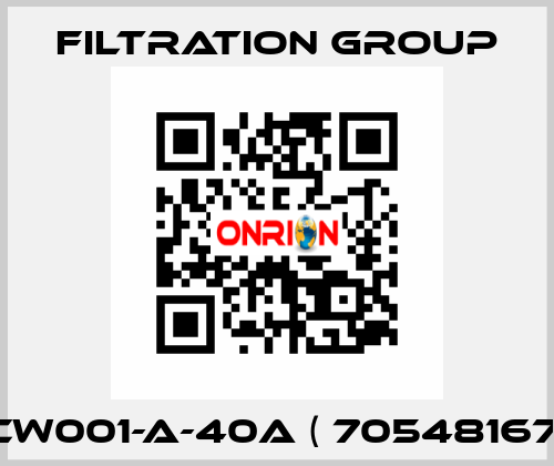 CW001-A-40A ( 70548167) Filtration Group