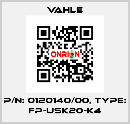 P/n: 0120140/00, Type: FP-USK20-K4 Vahle