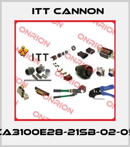 CA3100E28-21SB-02-05 Itt Cannon