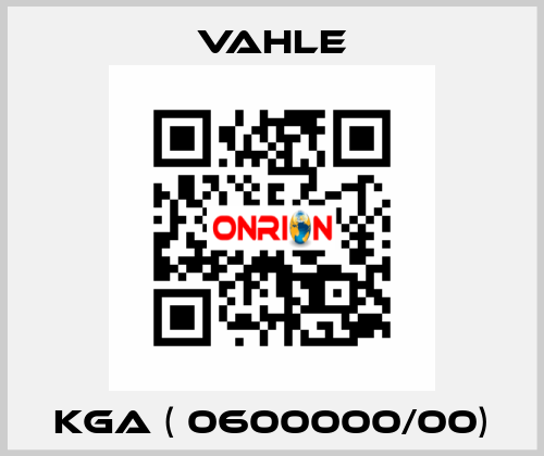 KGA ( 0600000/00) Vahle