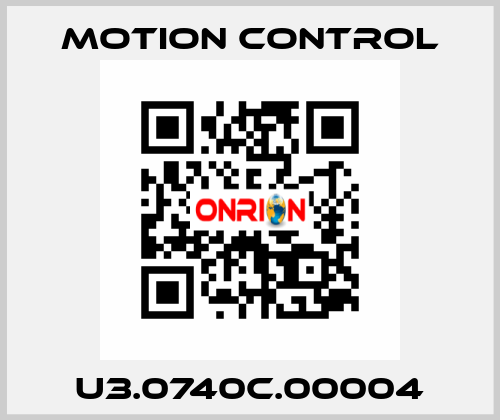 U3.0740C.00004 MOTION CONTROL