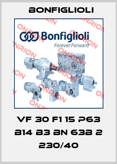 VF 30 F1 15 P63 B14 B3 BN 63B 2 230/40 Bonfiglioli