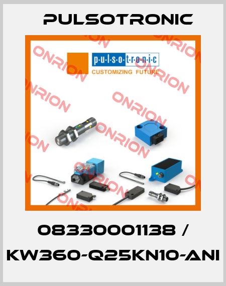 08330001138 / KW360-Q25KN10-ANI Pulsotronic