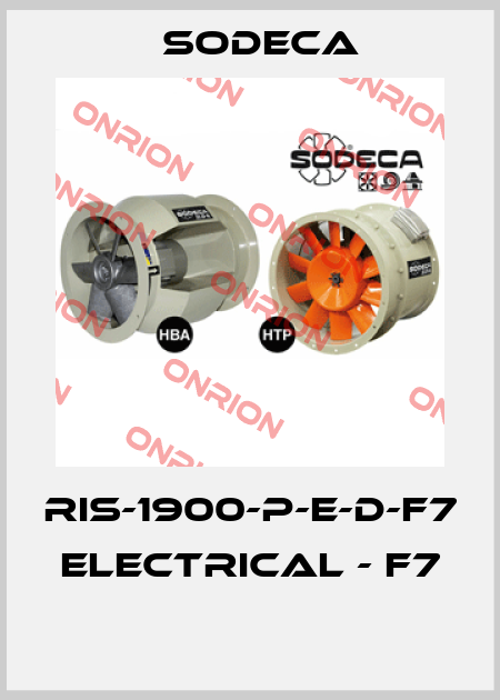 RIS-1900-P-E-D-F7  ELECTRICAL - F7  Sodeca