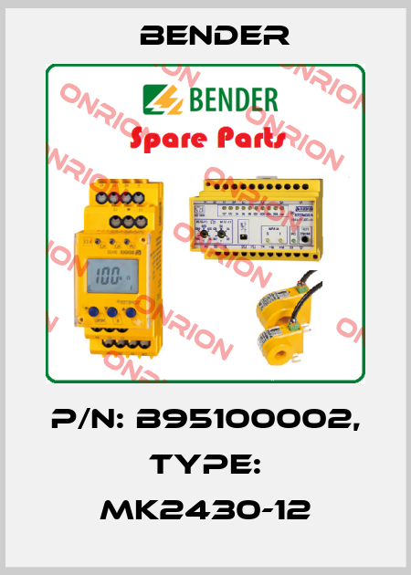 p/n: B95100002, Type: MK2430-12 Bender