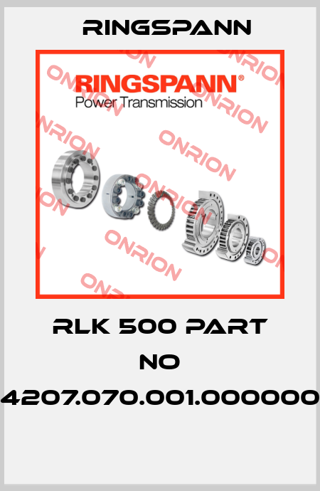 RLK 500 PART NO 4207.070.001.000000  Ringspann