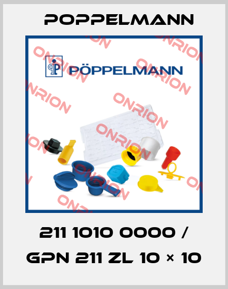 211 1010 0000 / GPN 211 ZL 10 × 10 Poppelmann