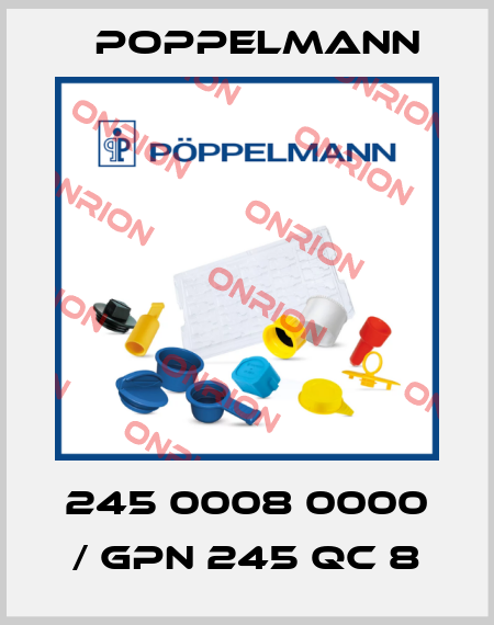 245 0008 0000 / GPN 245 QC 8 Poppelmann