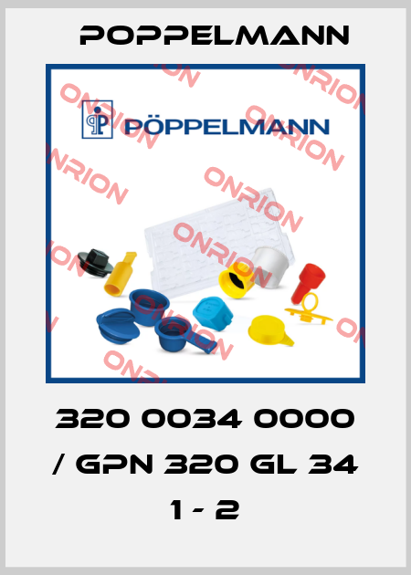 320 0034 0000 / GPN 320 GL 34 1 - 2 Poppelmann