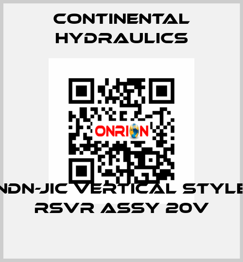 NDN-JIC VERTICAL STYLE RSVR ASSY 20V Continental Hydraulics