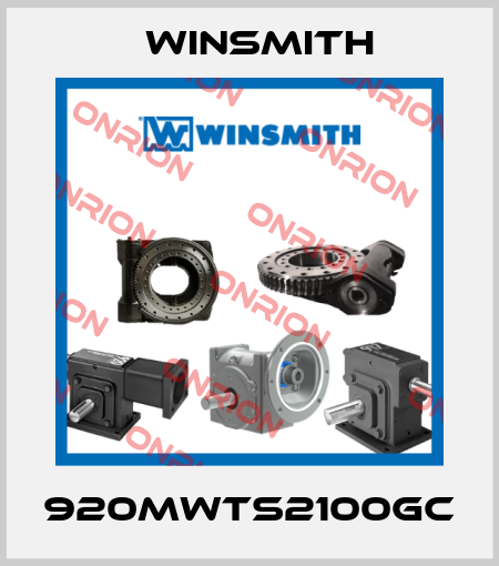 920MWTS2100GC Winsmith