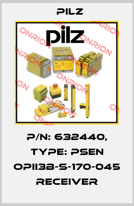 p/n: 632440, Type: PSEN opII3B-s-170-045 receiver Pilz