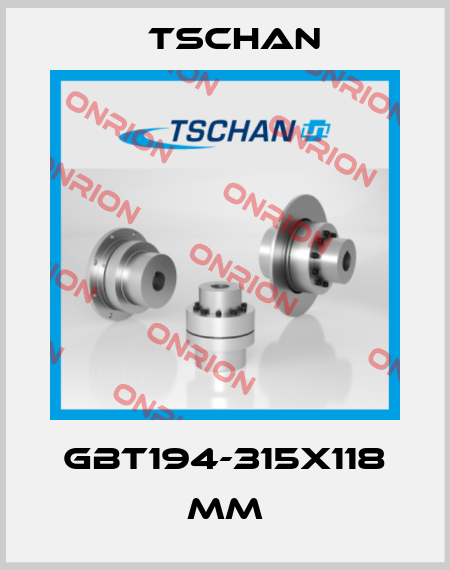 GBT194-315X118 mm Tschan