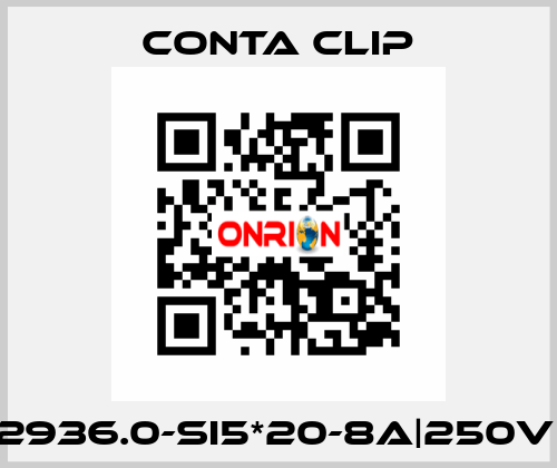 2936.0-SI5*20-8A|250V| Conta Clip