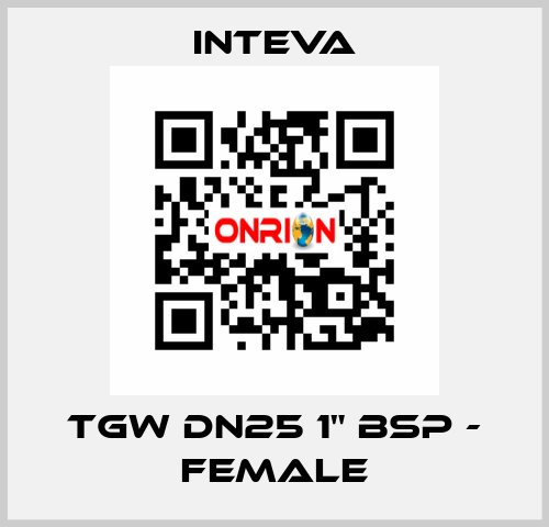 TGW DN25 1" BSP - female Inteva