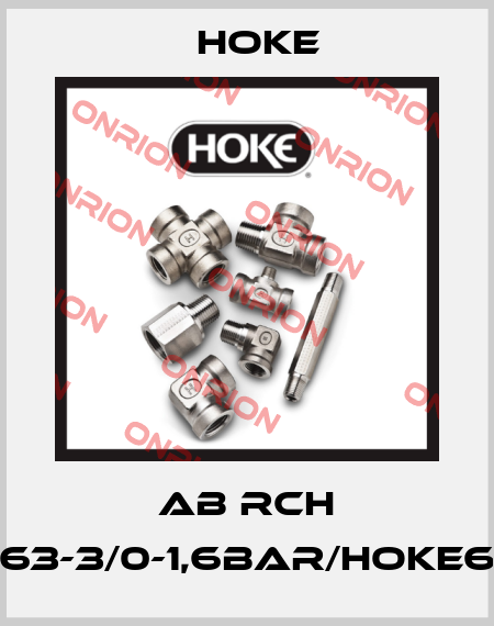 AB RCH 63-3/0-1,6BAR/HOKE6 Hoke