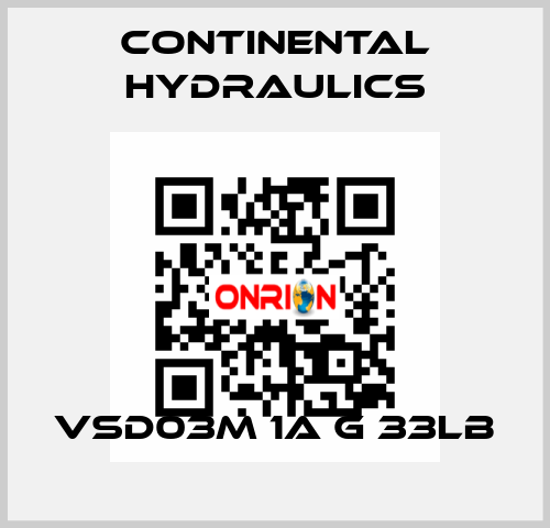 VSD03M 1A G 33LB Continental Hydraulics