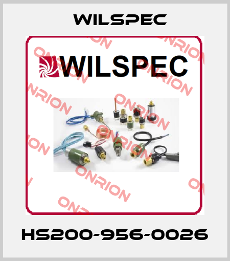 HS200-956-0026 Wilspec
