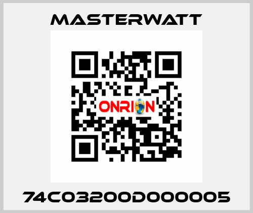 74C03200D000005 Masterwatt