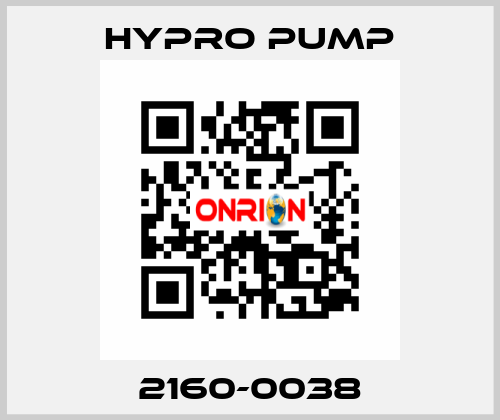 2160-0038 Hypro Pump