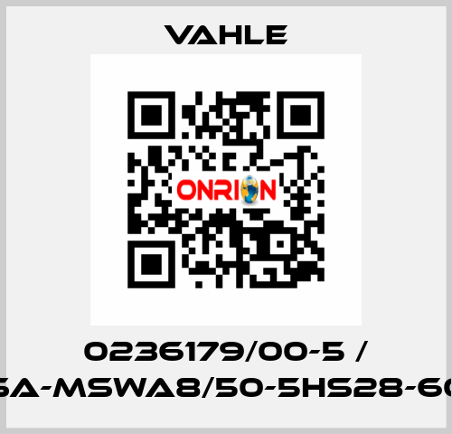 0236179/00-5 / SA-MSWA8/50-5HS28-60 Vahle