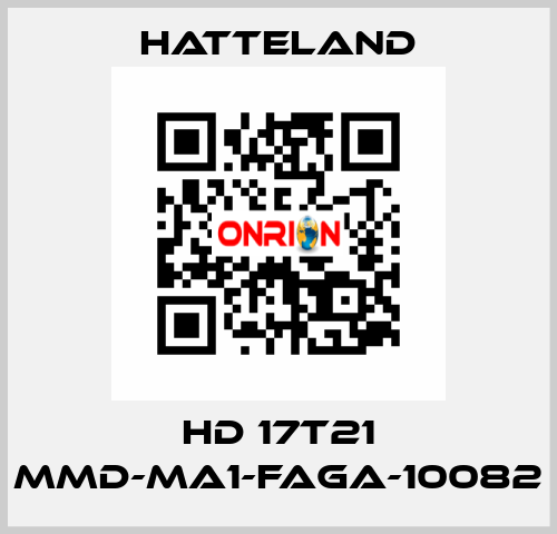 HD 17T21 MMD-MA1-FAGA-10082 HATTELAND