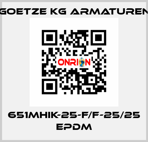 651mHIK-25-f/f-25/25 EPDM Goetze KG Armaturen